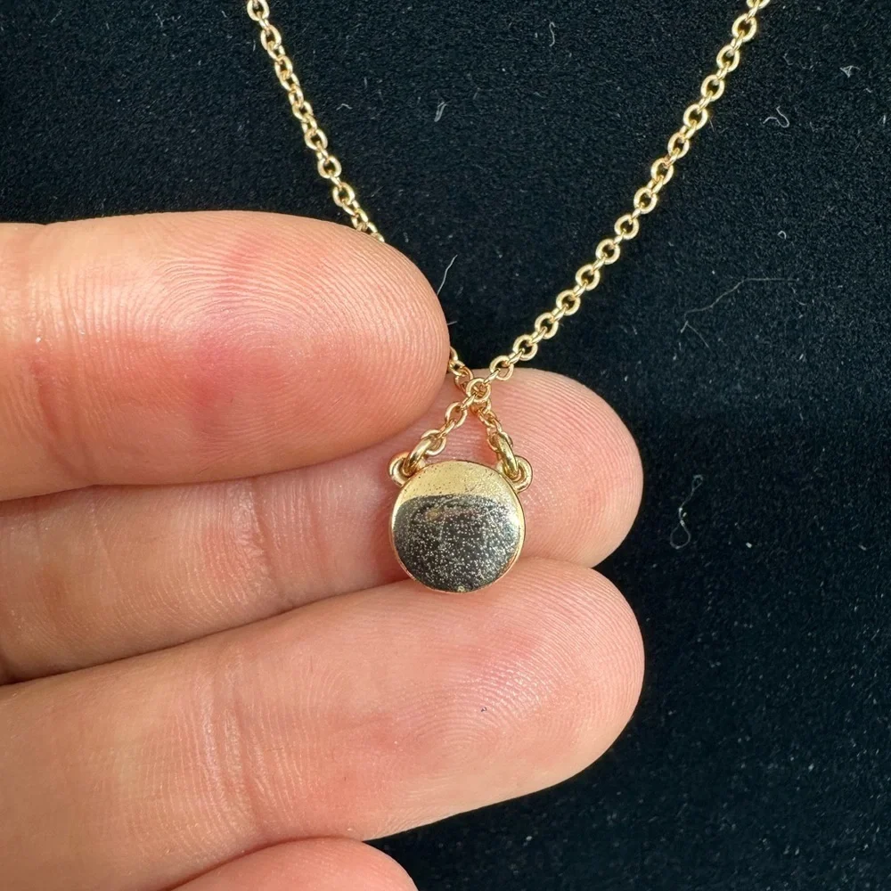 Coach Signature Crystal Stone Pendant Necklace